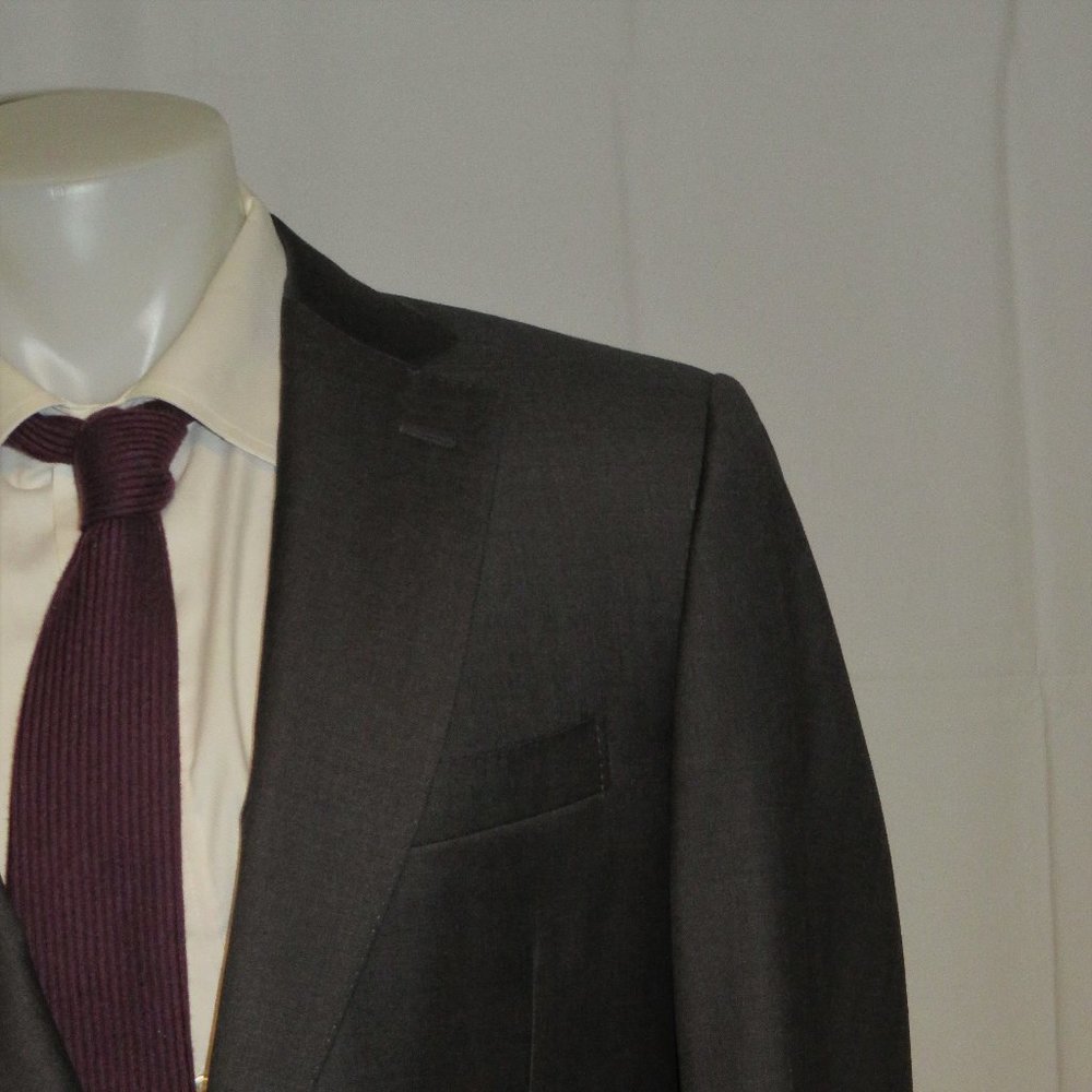 Canali 1934 Siena Solid Gray Recent Two Button Suit Jacket 42L